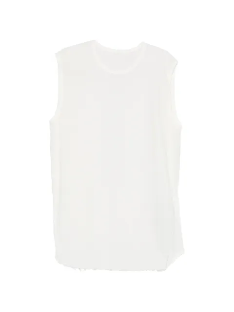 69 BY ISAAC SELLAM frayed-hem tank top White BARDEURMICROONDES