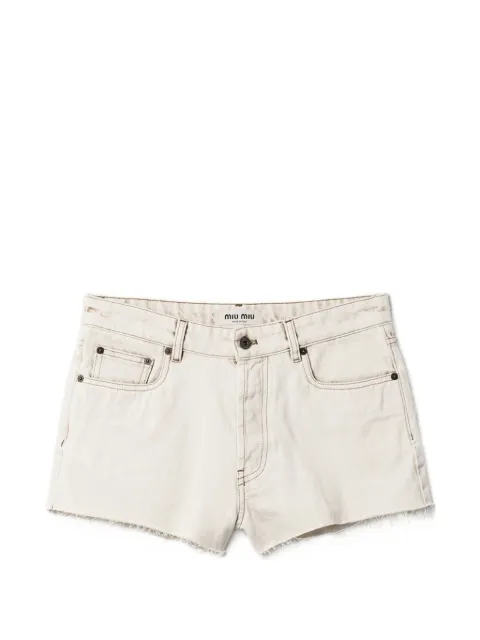 Miu Miu denim shorts White GWP602SOOO183T