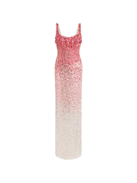 Jenny Packham sequin-embellished sleeveless maxi dress Pink ZDD148L