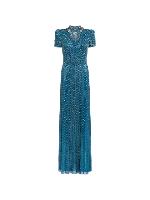 Jenny Packham Amber embellished maxi dress Blue ZDD137L