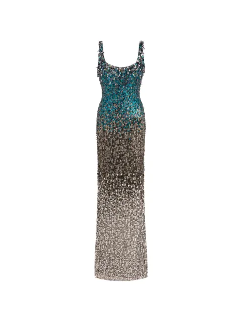 Jenny Packham DECORA sequin-embellished dress Silver ZDD148L