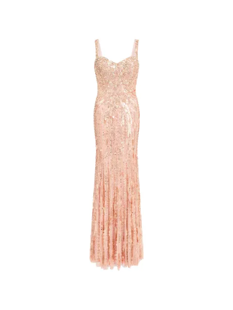 Jenny Packham Da Vinci sequin-embellished dress Gold ZDD144L