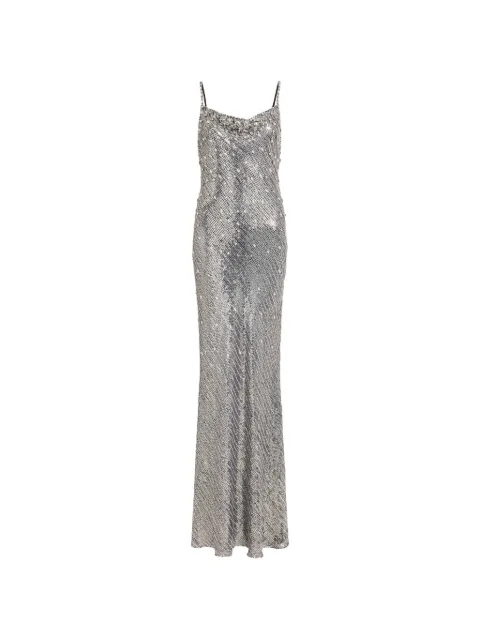 Jenny Packham Foxx embellished dress Silver ZDD145L