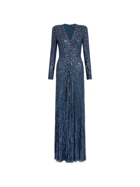 Jenny Packham Eve beaded dress Blue ZDD143L