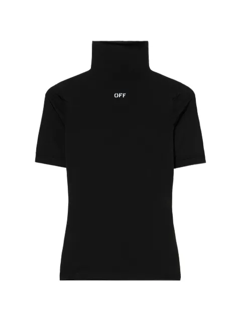Off-White Off Stamp Second Skin turtle-neck top Black 2AD137C99JER003W003