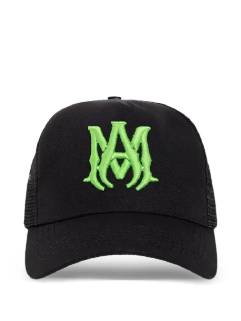 AMIRI logo trucker cap hat Black MDS357002
