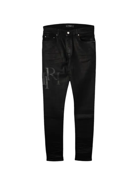 AMIRI logo-detail jeans Black AWNSY1084001
