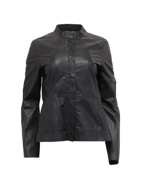 Theory zip leather jacket Black GILTPUUSCL643253W