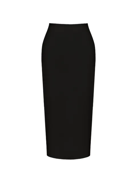 POST MERIDIEM straight-line maxi skirt Black STRAIGHTLINEMAXISKIRTBLACK
