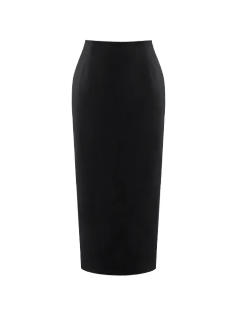 POST MERIDIEM peplum maxi skirt Black VELVETMAXISKIRTBLACK