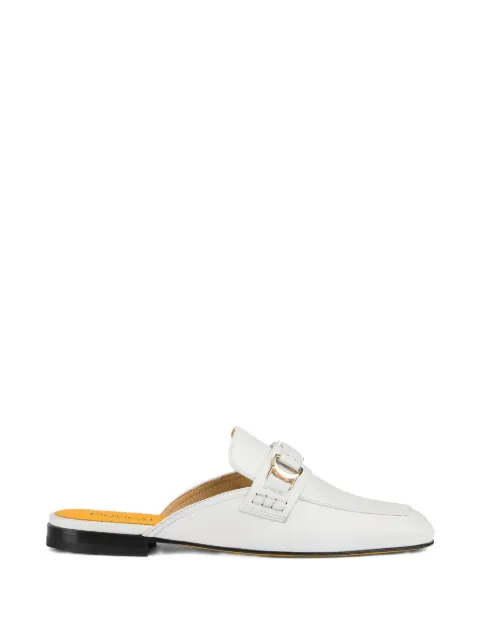 Doucal's metal-detail leather mules White DD8779MAENUF279NW00