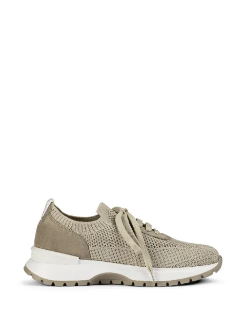 Doucal's suede nesh sneakers Neutrals DD8765WHINPZ849SC05
