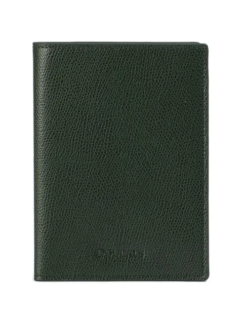 Doucal's palmellato-leather passport holder Green DA0014PA0V05