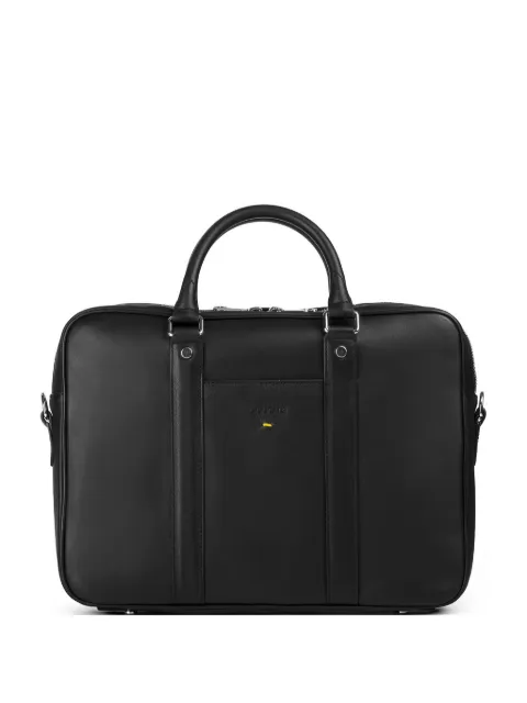 Doucal's top-handle leather briefcase Black DB002002UT2840N00