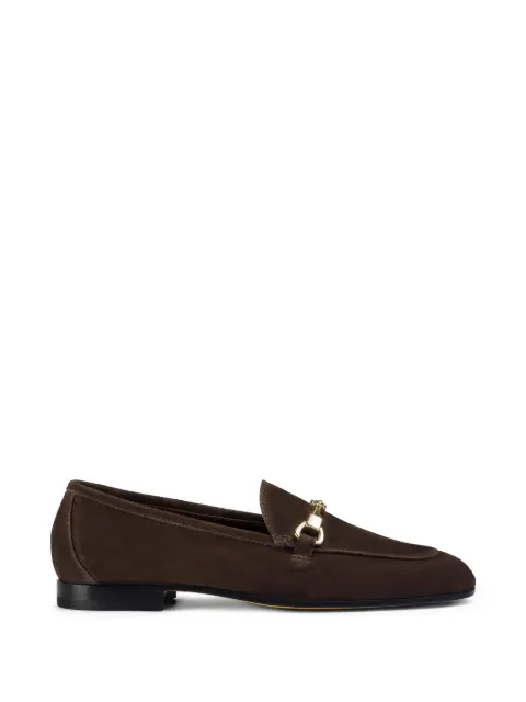 Doucal's metal-detail suede loafers Brown DD8878MEGNUZ278NM38