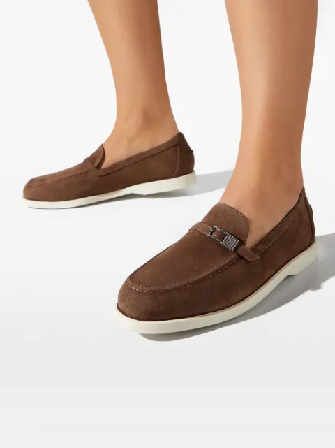 Le Silla buckle strap loafers Brown 6134E020MGPPVEL793