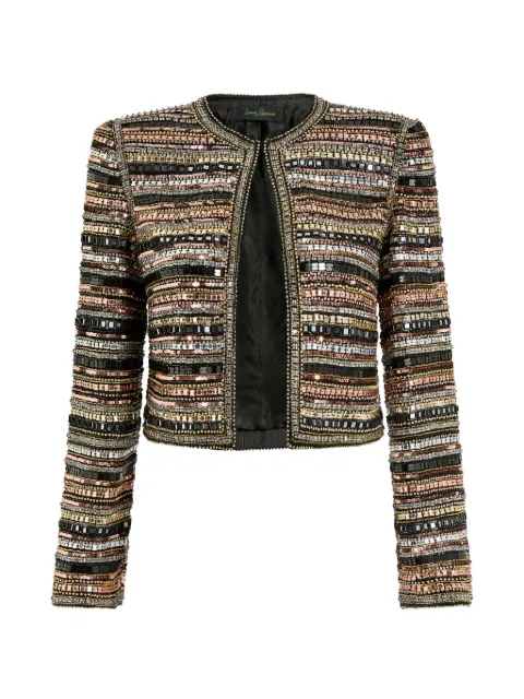 Jenny Packham Alma beaded jacket Black ZDJ104
