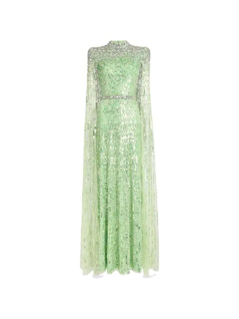 Jenny Packham opera embellished maxi dress Green ZDD147L
