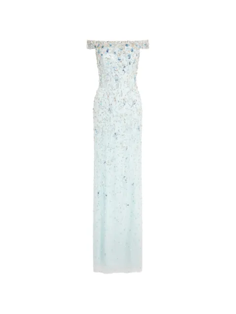 Jenny Packham Jessie beaded dress Blue ZDD142L
