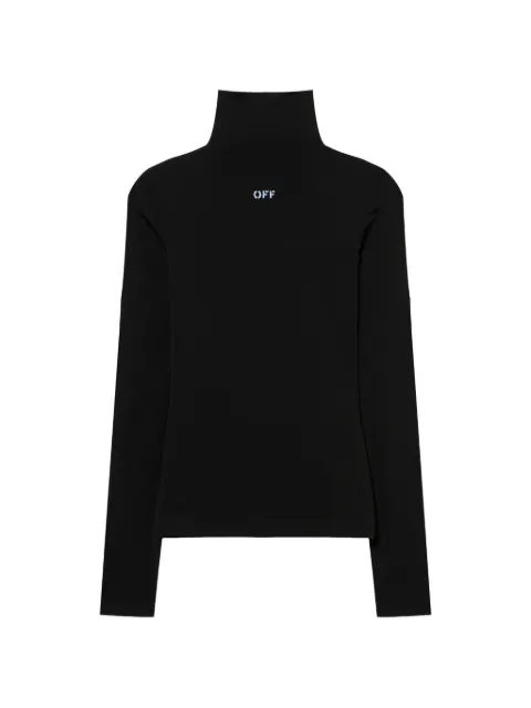 Off-White Off stamp long-sleeve sweater Black 2AD122C99JER004W003