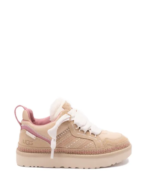 UGG Lowmel Meadow pink-trim sneakers Neutrals 1175114W