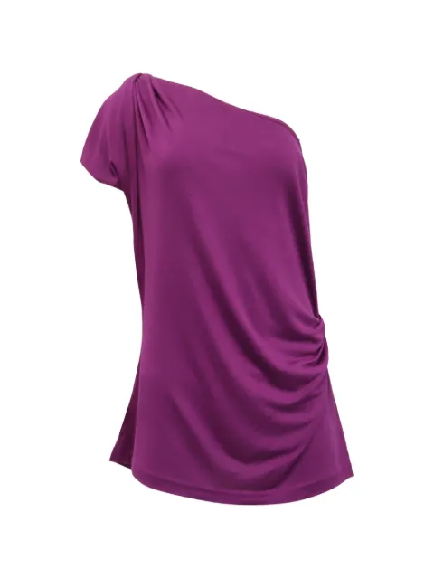 Diane Von Furstenberg Vintage one-shoulder draped blouse Purple GILTPUUSCL643272W
