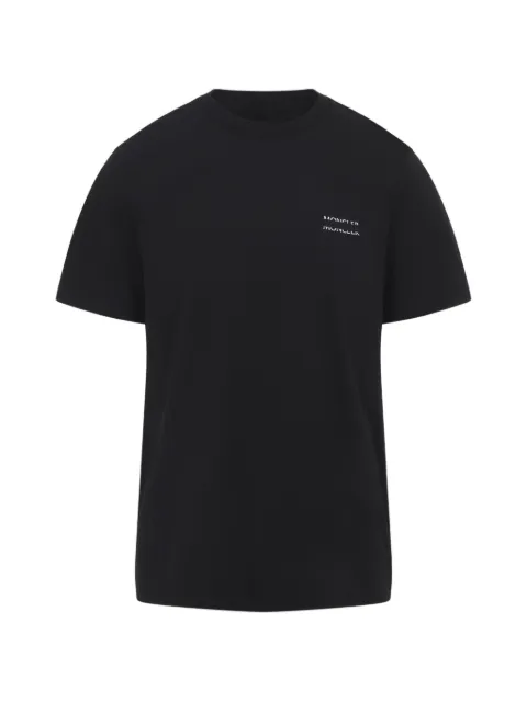 Moncler logo cotton T-shirt Black L10918C0000789AYW