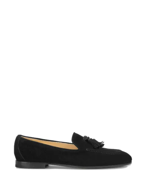 Doucal's tassel-detailed suede loafers Black DD8313MEGNUF278NN00