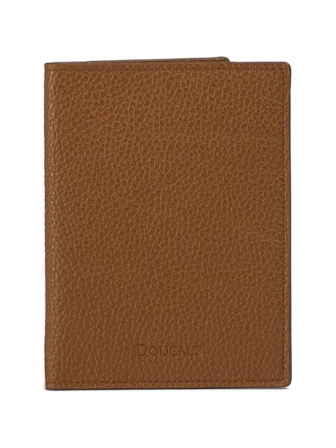 Doucal's tumbled leather passport holder Brown DA0014TU0C22