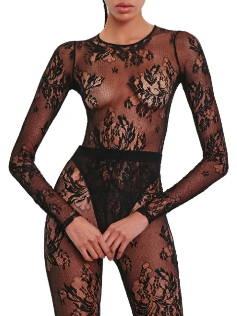 WARDROBE.NYC floral lace body Black W1145R22LCBLK