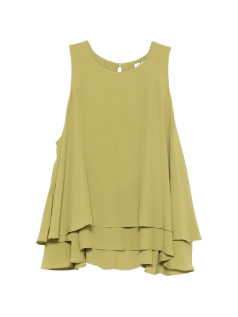 AMI Paris ruffled blouse Green FTP822AC0020