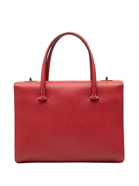 Prada Pre-Owned 2010-2025 Saffiano Turnlock handbag Red 4QXQZT4I5A0IV8XY