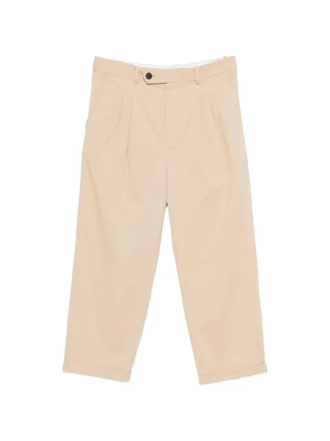 Drôle De Monsieur pleated trousers Neutrals JBP192CO214BG