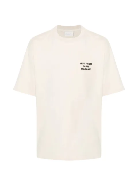 Drôle De Monsieur short-sleeve T-shirt Neutrals PERMTS203CO002MT