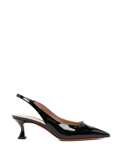 Santoni point-toe slingback pumps Black WDIS71918HI2NVHDN01