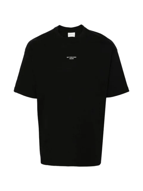 Drôle De Monsieur graphic T-shirt Black PERMTS202CO002BL