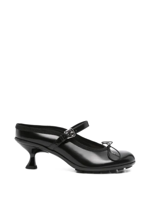Simone Rocha polished-leather bow mules Black HBG10740POLISHEDLEATHERBLACK