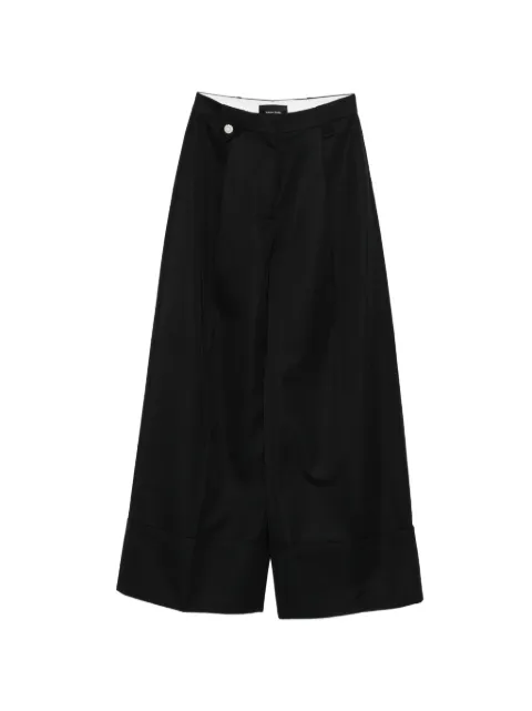 Simone Rocha button wide trousers Black 4194D1217VENETIANTAILORING