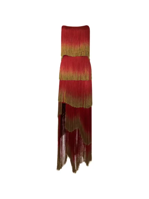 Gemy Maalouf strapless midi dress Red GMW247151LD