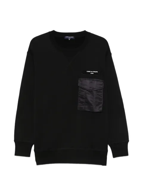 Comme des Garçons Homme pocket-chest crewneck sweatshirt Black HJT016