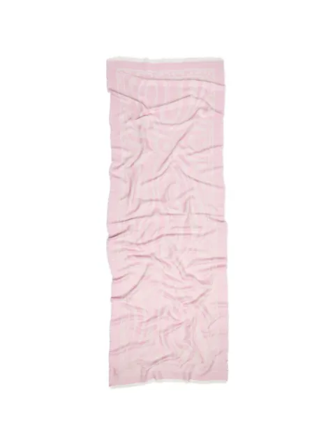 PUCCI marmo-print jacquard silk scarf Pink 5UGB645UC26
