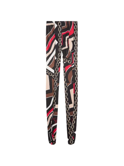PUCCI Istrice-print tights Black 5UGE365U916