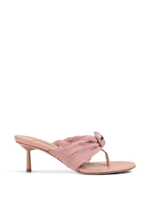 Le Silla Numa pleated-strap sandals Pink 6706F060BXPPNEM