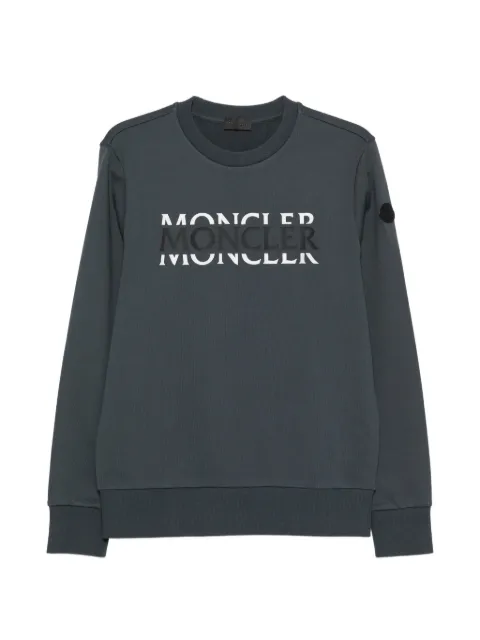 Moncler logo-print sweatshirt Grey L10918G0000489AZY