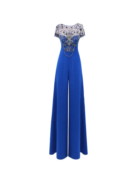 Gemy Maalouf embellished wide-legs jumpsuit Blue LPR247188JMP