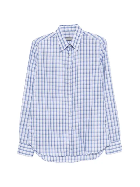 Canali check shirt Blue GL03754CSL7049