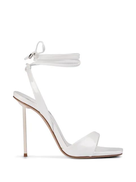 Le Silla Nyra tie-ankle heeled sandals White 4613F100BXPPGSL