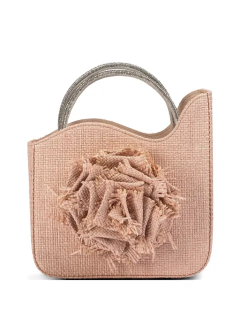 Le Silla small Rose fringed flower tote bag Pink 9943DBAGXXXXNEM