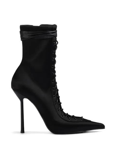Le Silla Colette lace-up ankle boots Black 4249B100MBPPSMA