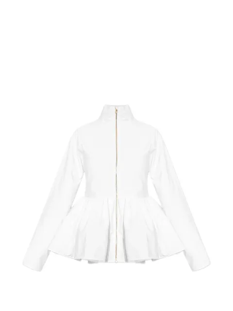 Alaïa peplum-hem jacket White AA9V1094T611C000